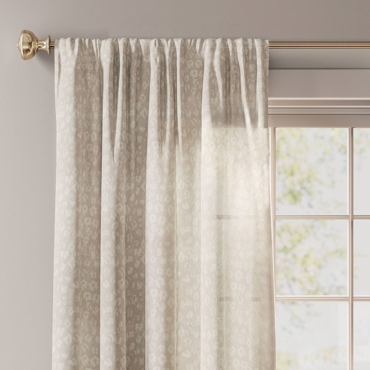 Printed Farrah Light Filtering Curtain Panel - Threshold™ | Target