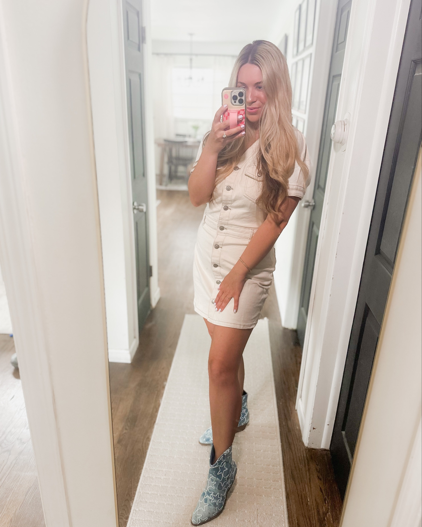 Button up dress worn two ways!

Spiced up with the fun booties- would be SO cute for a concert, Nashville, etc..

Or casual cute with the sneakers! 

Wearing a size M for reference 🤍

Dress | spring | summer | ootd | outfit inspo | concert | Nashville | affordable fashion

#LTKShoeCrush #LTKStyleTip #LTKFindsUnder50