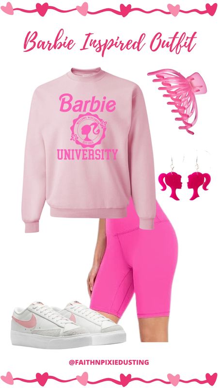 Barbie Inspired Outfit, Casual Barbie, College Barbie 

#LTKBacktoSchool #LTKU #LTKFitness