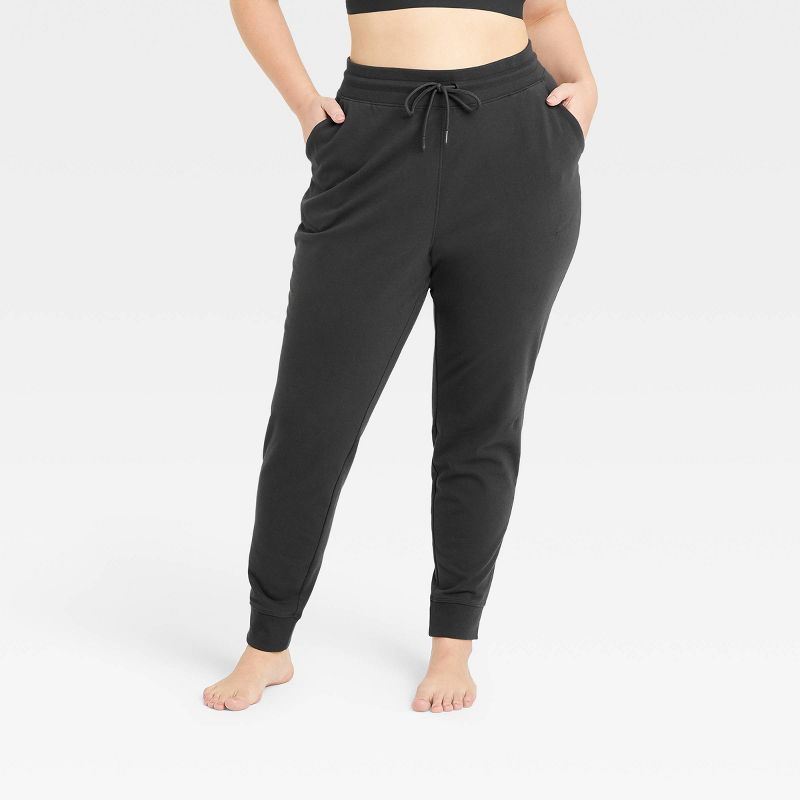 Women's Mid-Rise French Terry Joggers - All in Motion™ | Target