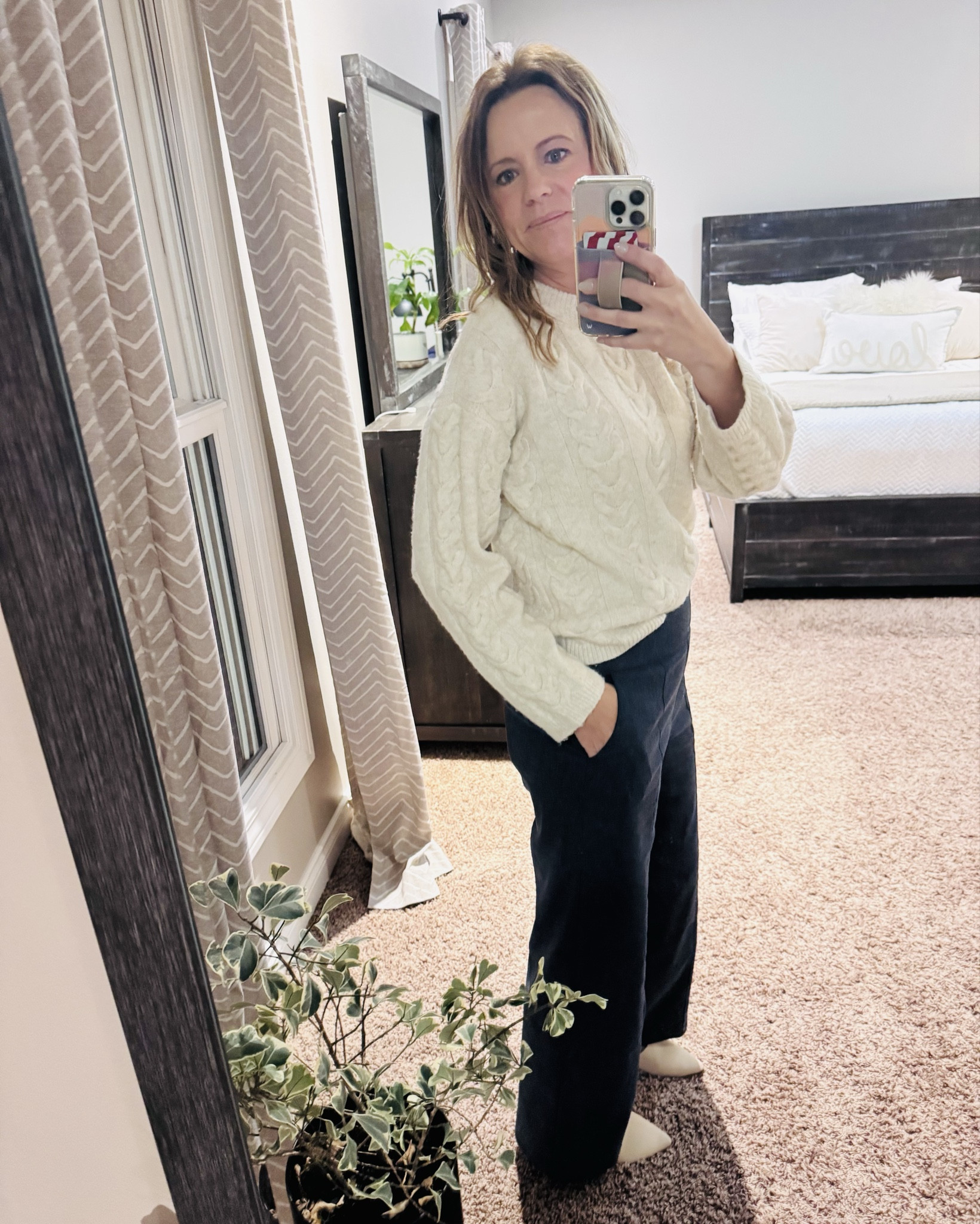 Can we talk about these pants from Maurice’s?! 🙌 They’re comfy, flattering, and perfect for dressing up or keeping it casual. Love the denim color. The fit is so good, and they pair effortlessly with just about anything in your closet.

Simple, chic, and put together without trying too hard — that’s my kind of outfit! 🤍

#maurices #dressitupordown #greatfit

#LTKootd #LTKOver40 #LTKmomlife