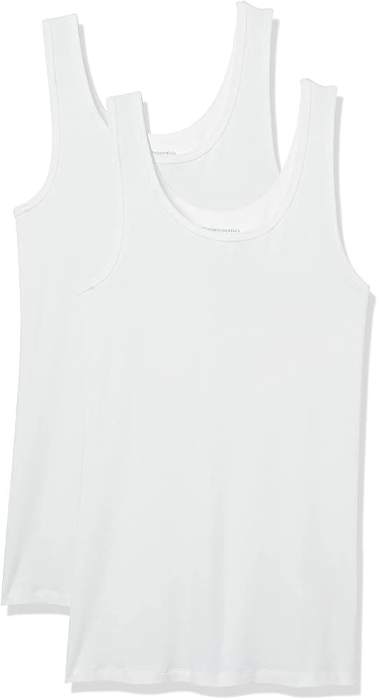 Amazon Essentials Women's Slim-Fit Tank, Pack of 2 | Amazon (US)