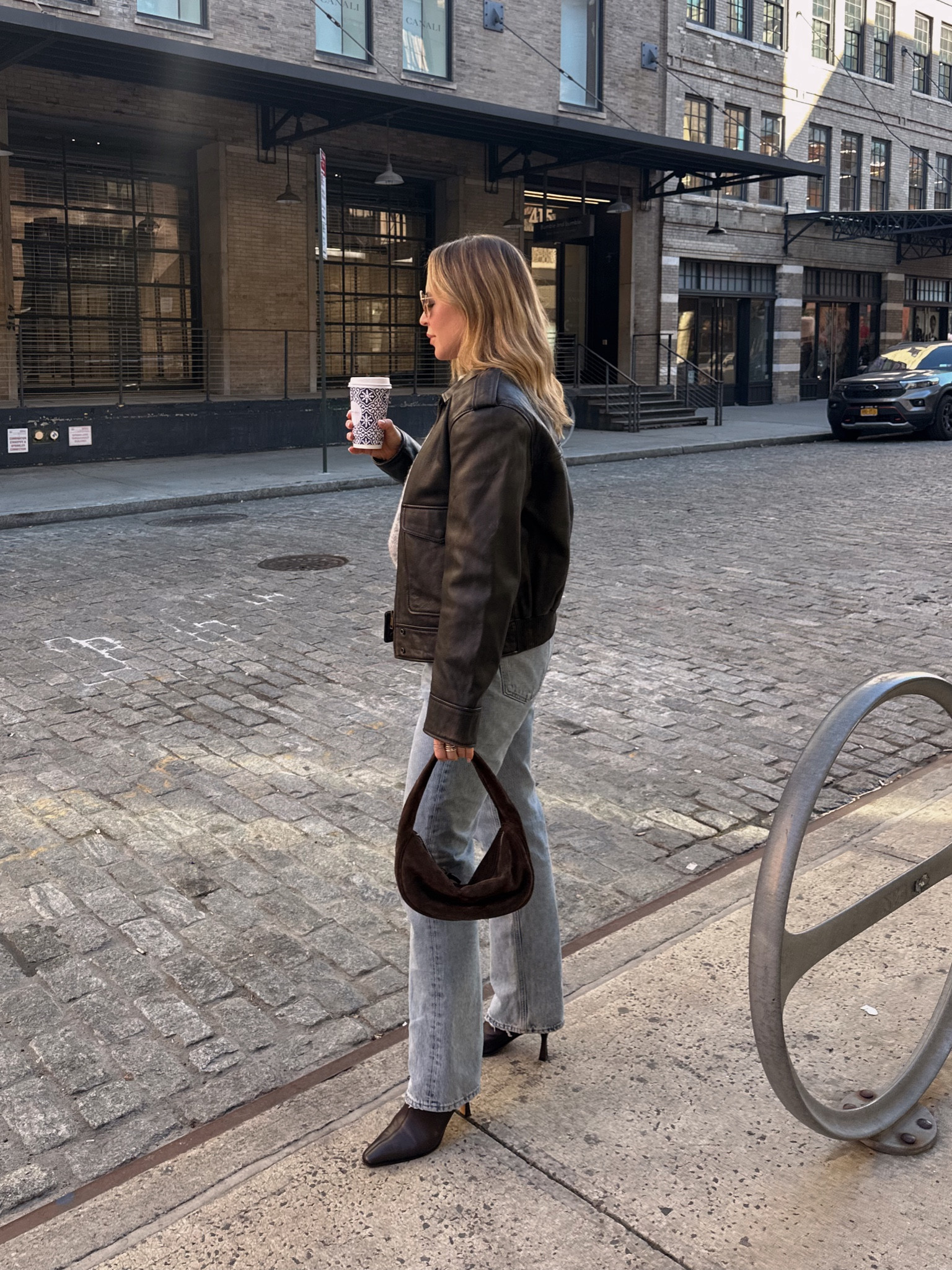 Sizing: wearing a M in the jacket. Boots (so comfortable) & denim run TTS.