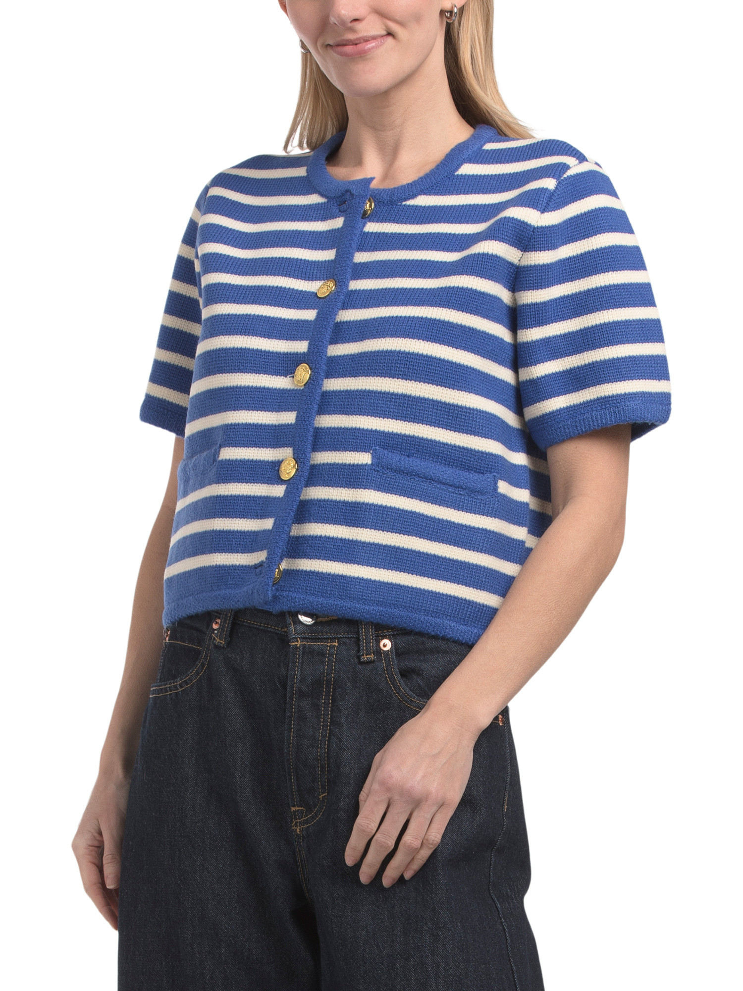 Knit Striped Sweater Cardigan | TJ Maxx