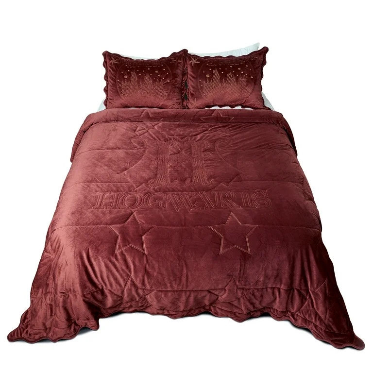 Harry Potter Golden Hogwarts 3 Piece Full/Queen Bedding Set for All Ages | Walmart (US)
