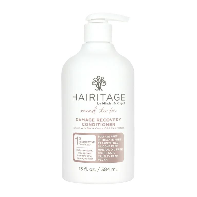 Hairitage Mend To  Be Damage Recovery Conditioner with Biotin - Strengthens, 13 fl. Oz | Walmart (US)