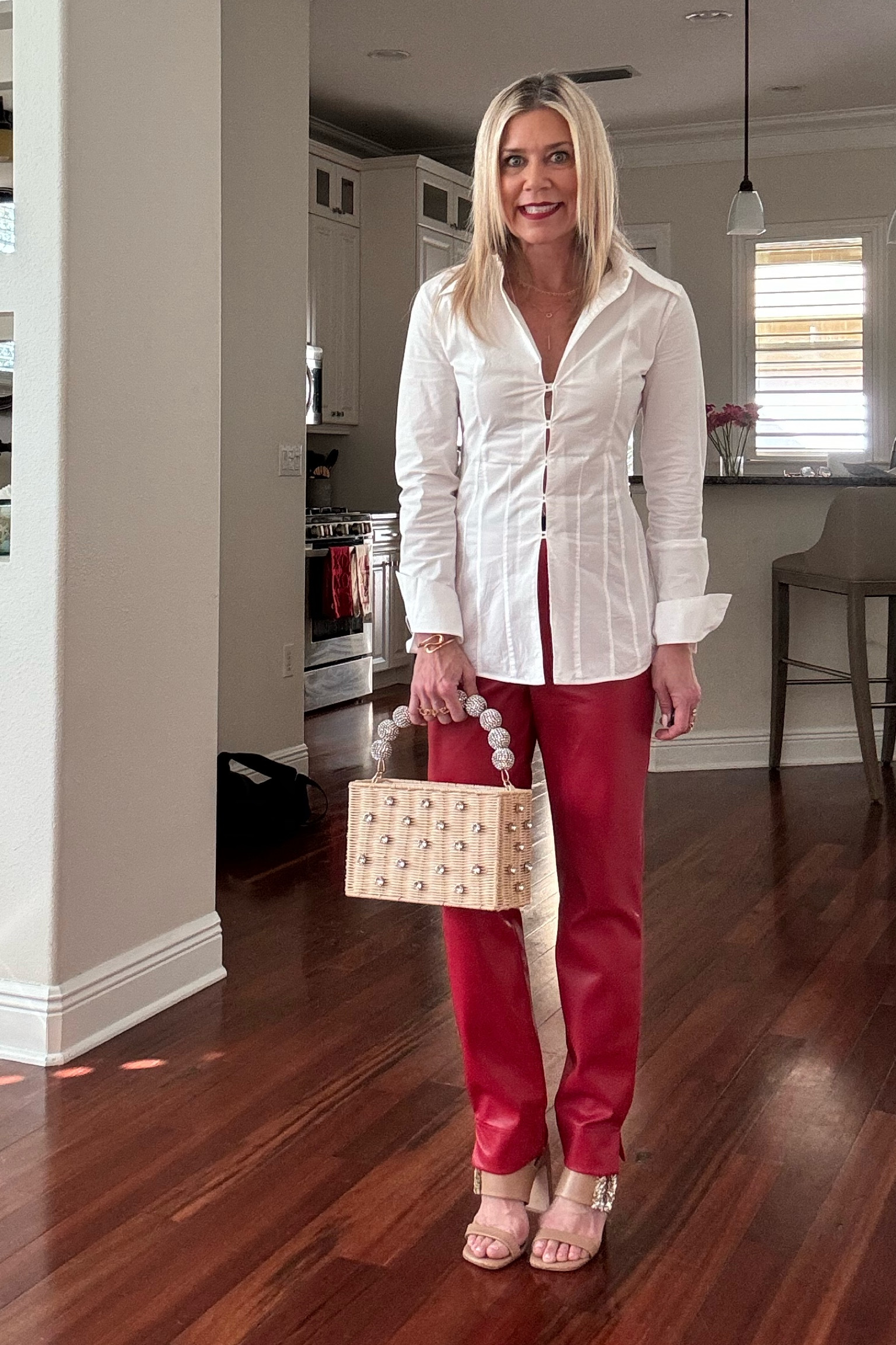 Valentine’s Day outfit inspiration…red leather pants + white shirt and a statement handbag. ❤️

#LTKfindsunder100 #LTKover40 #LTKMostLoved