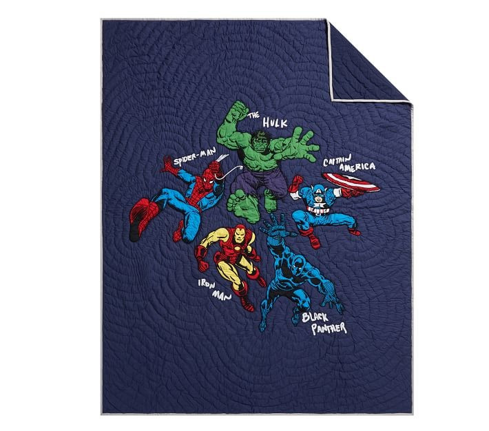 Marvel Heroes Quilt & Shams | Pottery Barn Kids
