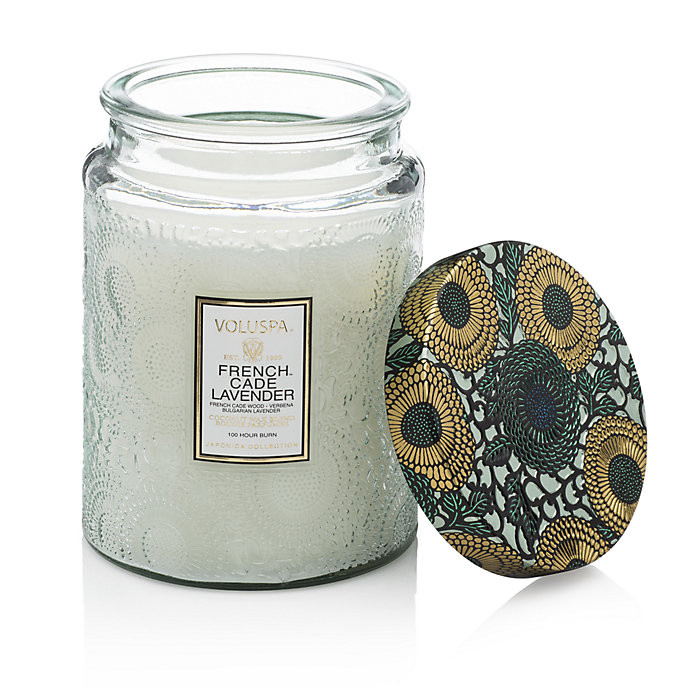 Voluspa Embossed Glass Candle | Frontgate