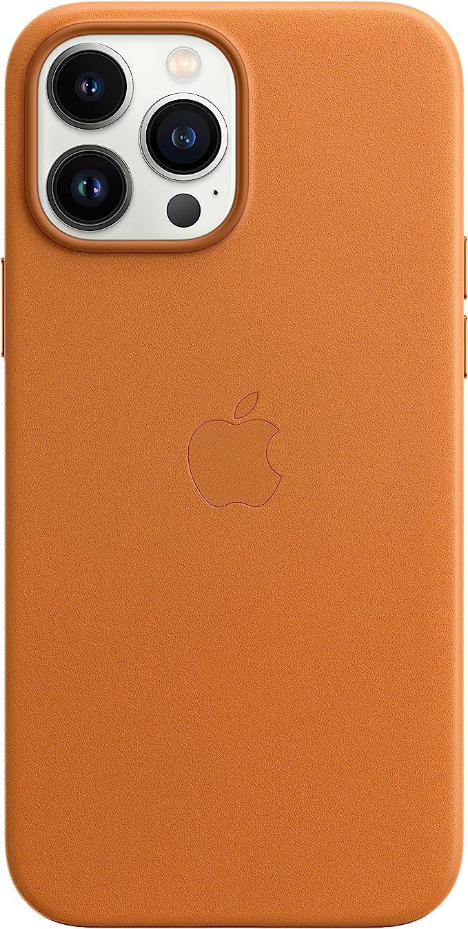 Apple Leather Case with MagSafe (for iPhone 13 Pro Max) - Golden Brown | Amazon (US)