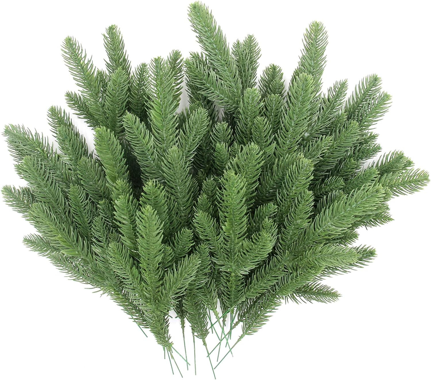 Hananona 50 Pcs Artificial Pine Branches Green Plants Pine Needles DIY Accessories for Garland Wr... | Amazon (US)