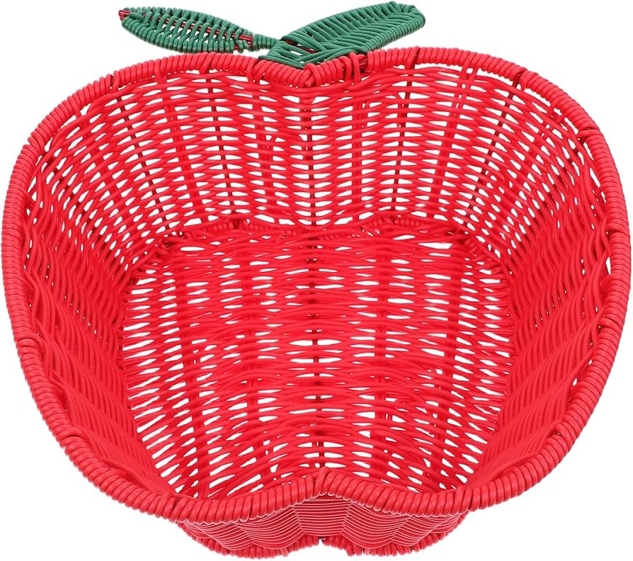 Alipis Woven Fruit Basket 12.20X10.62X3.93In Handcrafted Storage Basket for Fruits Snacks Compact... | Amazon (US)