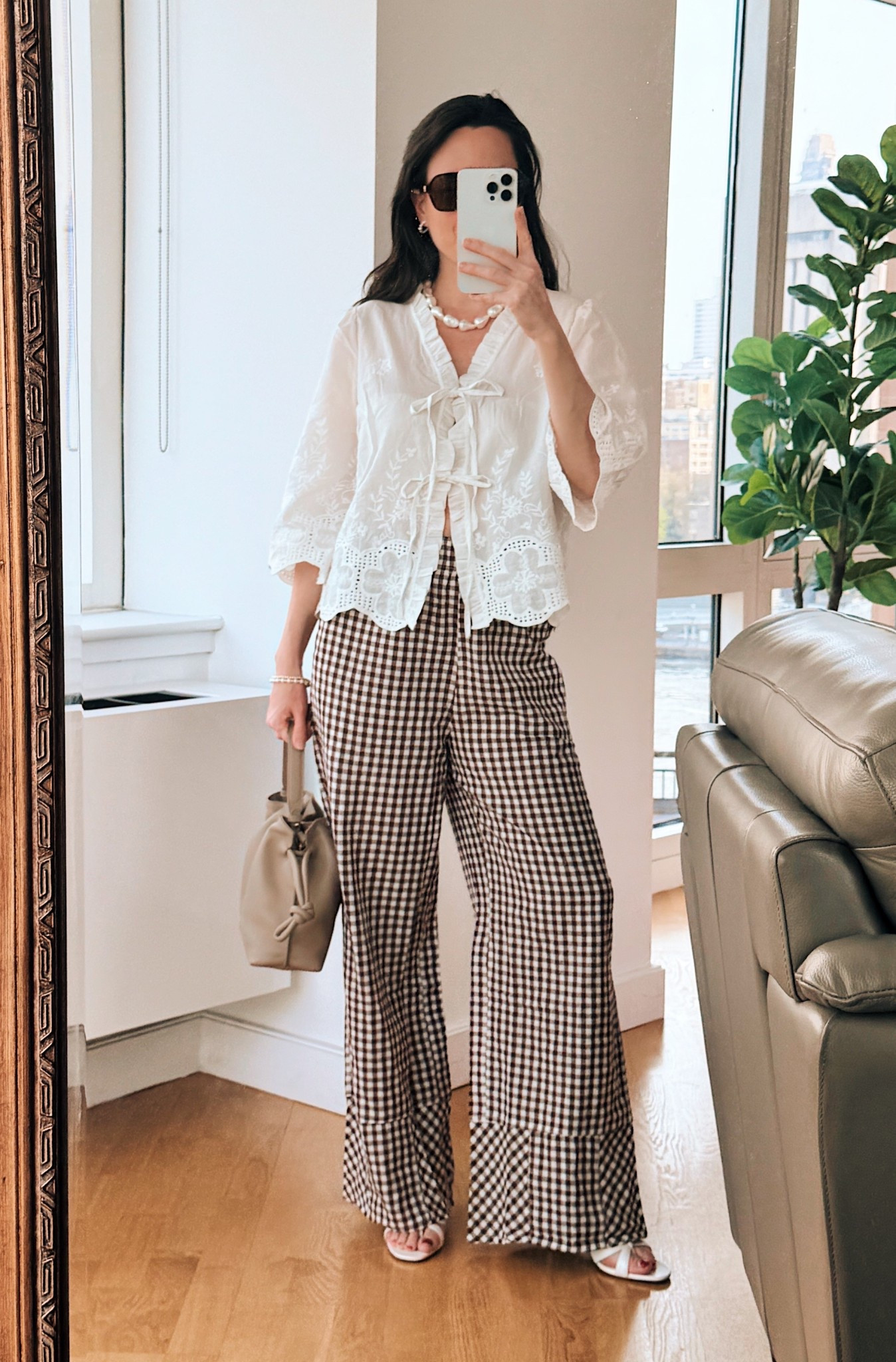 Gingham pants S
Tops S
Spring outfit idea

#LTKootd #LTKSeasonal
