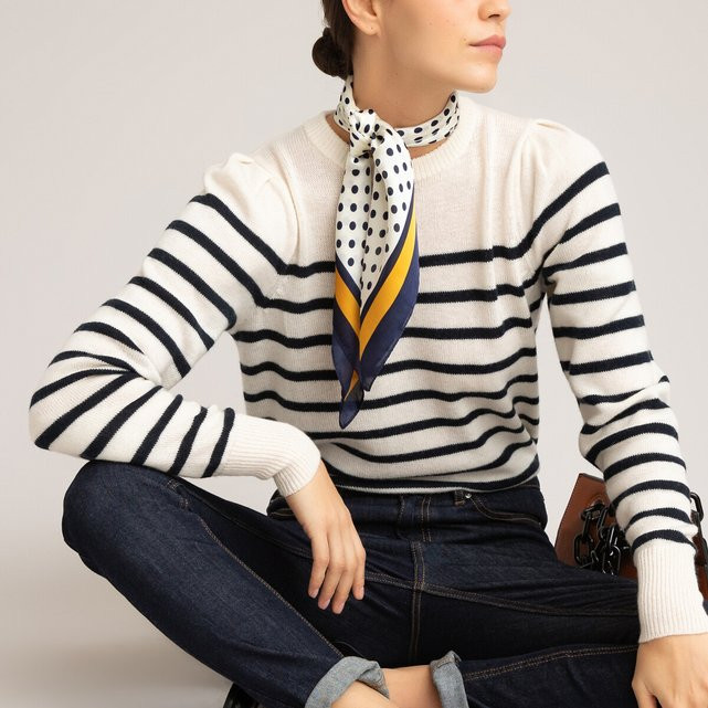 Pull marinière, laine mélangée | La Redoute (FR)