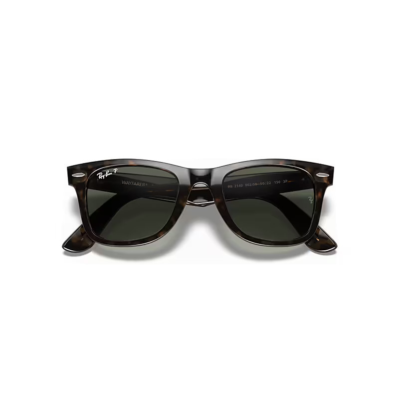 Ray-Ban Original Wayfarer Classic Sunglasses Tortoise Frame Green Lenses Polarized 50-22 | Ray-Ban (US)