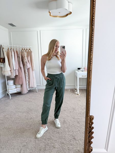 Casual spring outfit idea from Target. I love these joggers and ribbed tank top. 

#LTKSeasonal #LTKbeauty #LTKstyletip