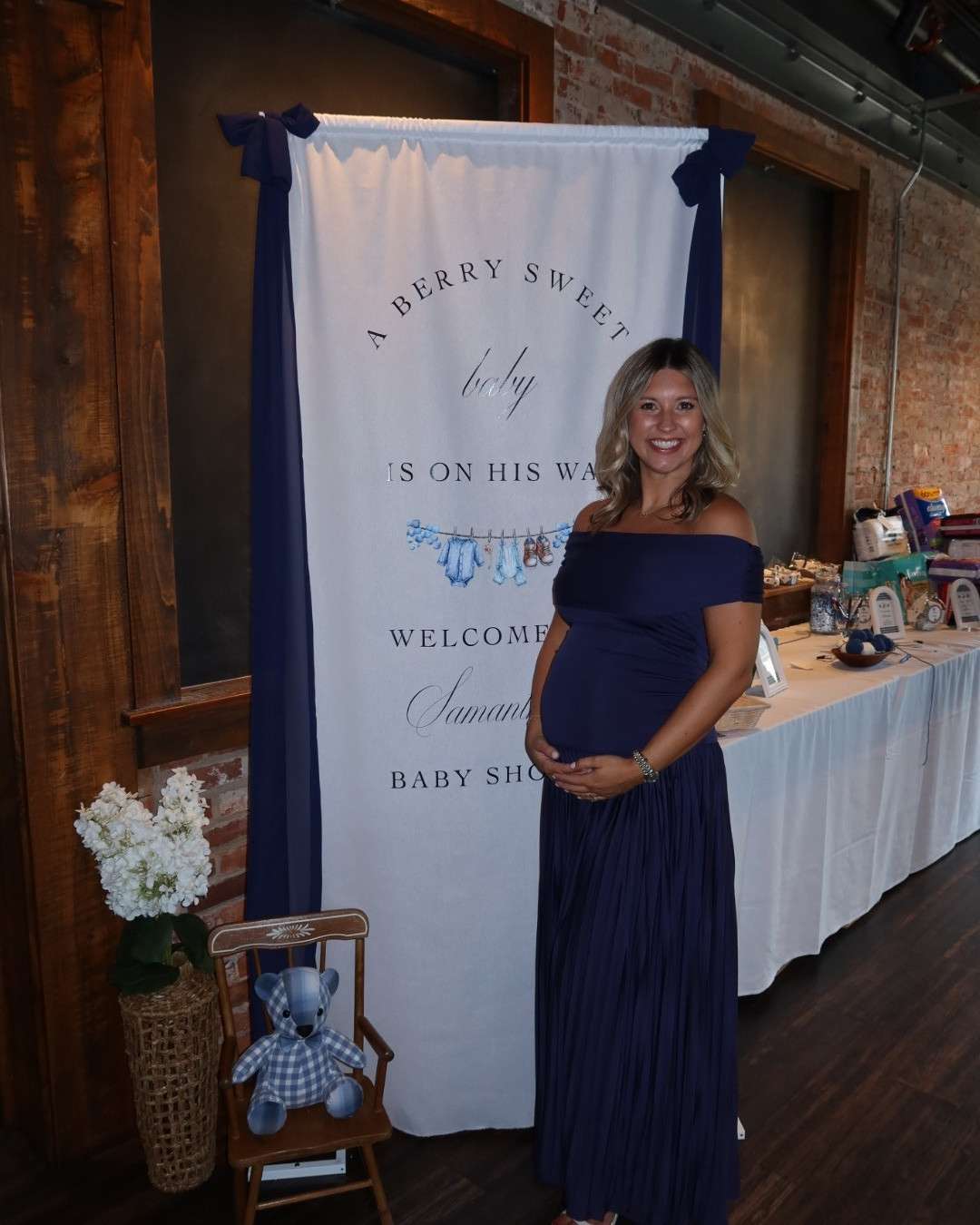 Shop my baby shower dress! The perfect navy blue do baby boy 👶🏼🫐🧸 

Size - M (27 weeks pregnant)

#LTKmomlife #LTKBump #LTKootd