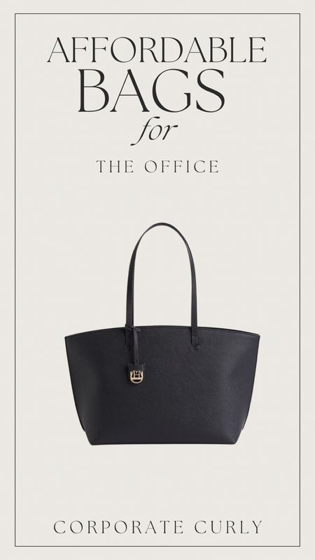 Black tote, structured bag.

#LTKworkwear