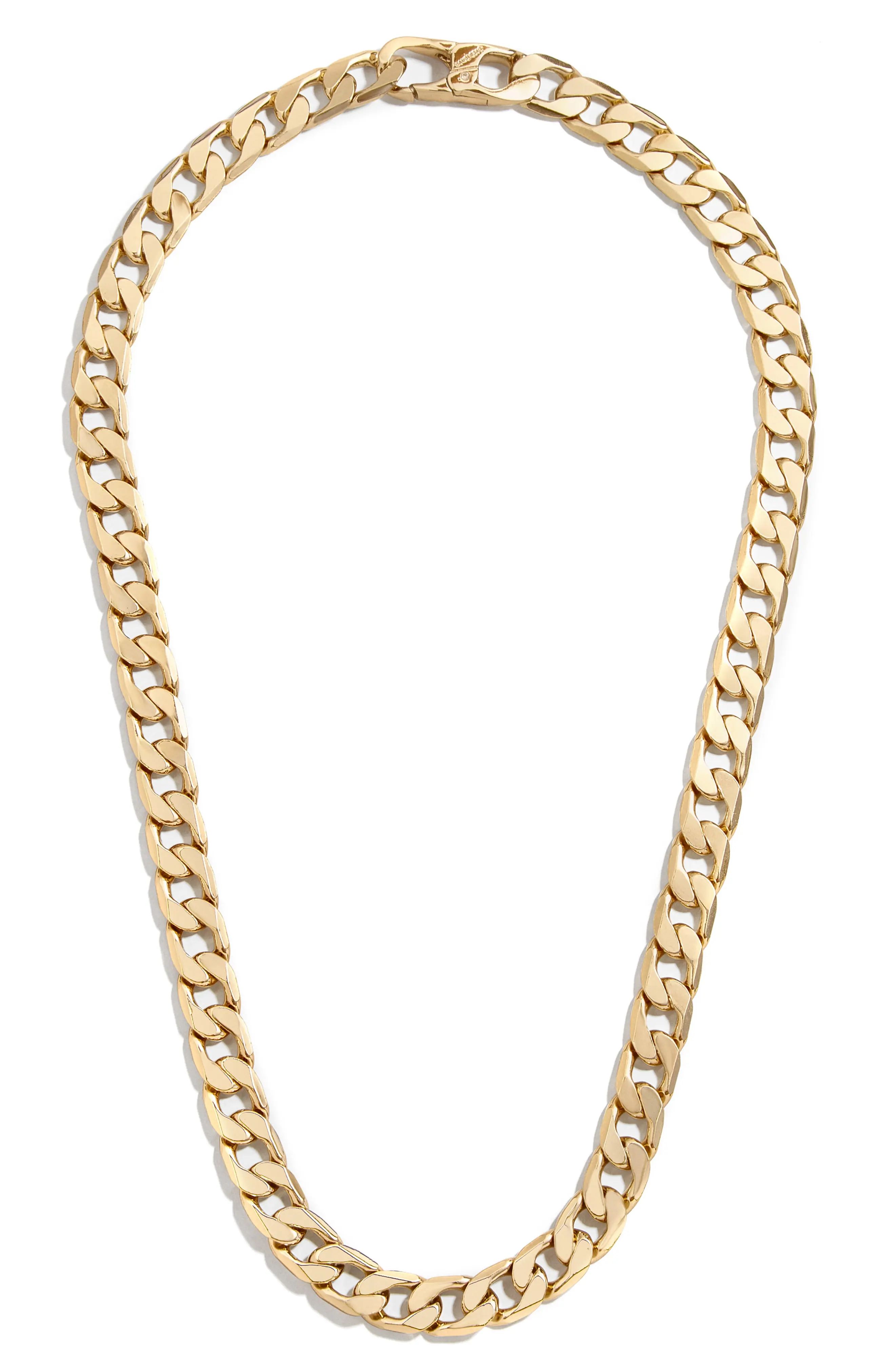 BaubleBar Michel Curb Chain Necklace in Gold at Nordstrom | Nordstrom