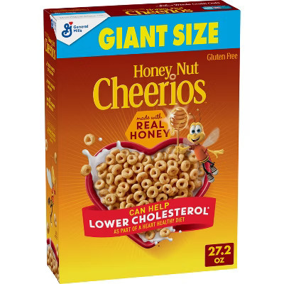 General Mills Cheerios Honey Nut Breakfast Cereal - 27.2oz | Target