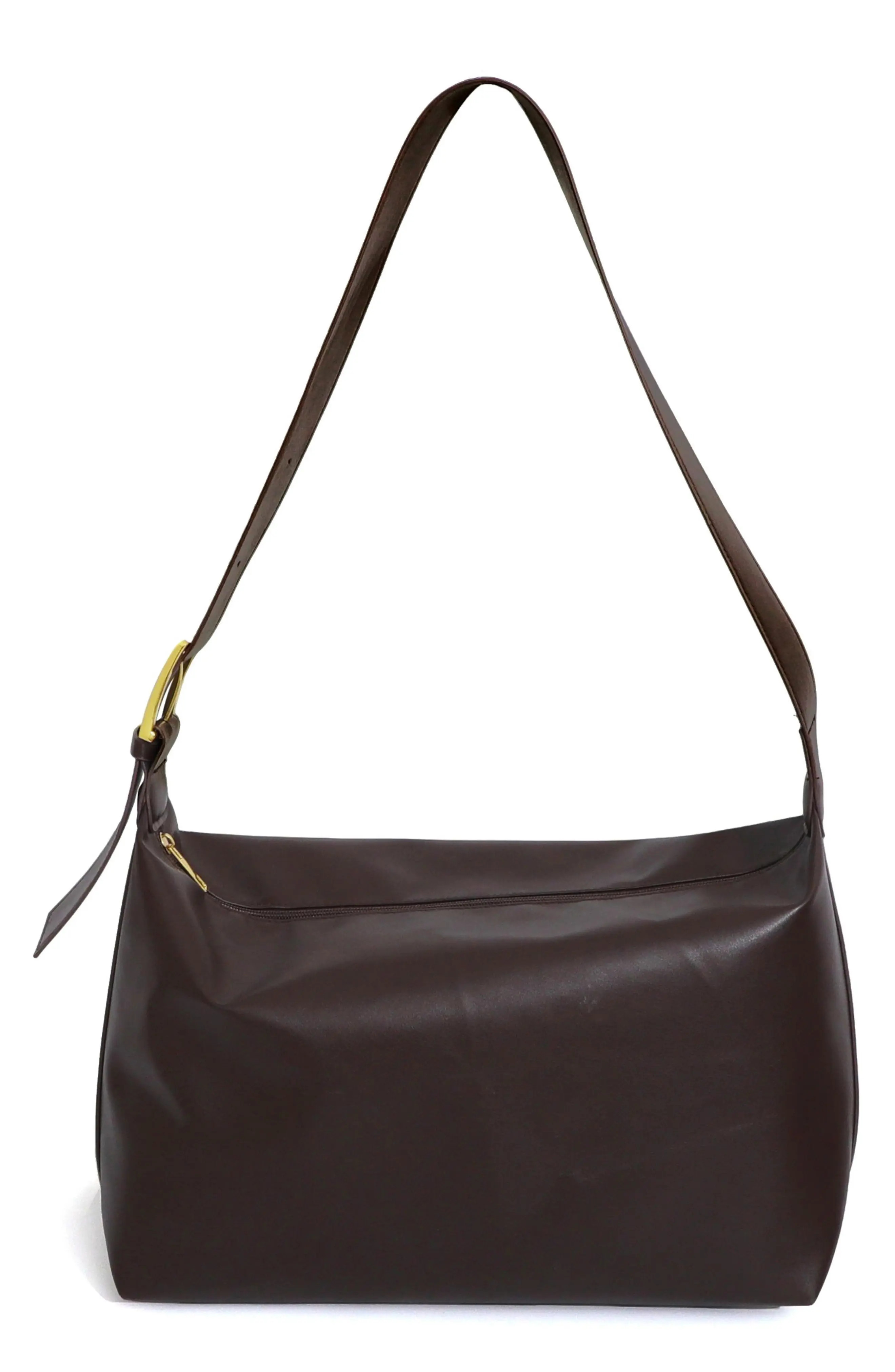 Adornia Faux Leather Shoulder Bag in Brown at Nordstrom Rack | Nordstrom Rack