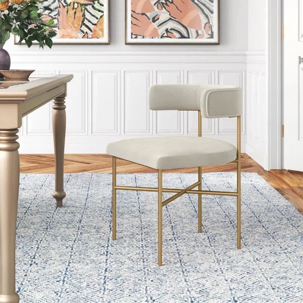 Kim 19.7'' H Velvet Upholstered Armchair | Wayfair North America