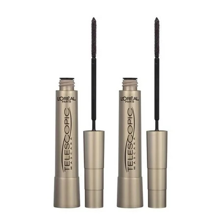 (2 Pack) LOreal Paris Telescopic Original Washable Intense Lengthening Mascara, Blackest Black | Walmart (US)