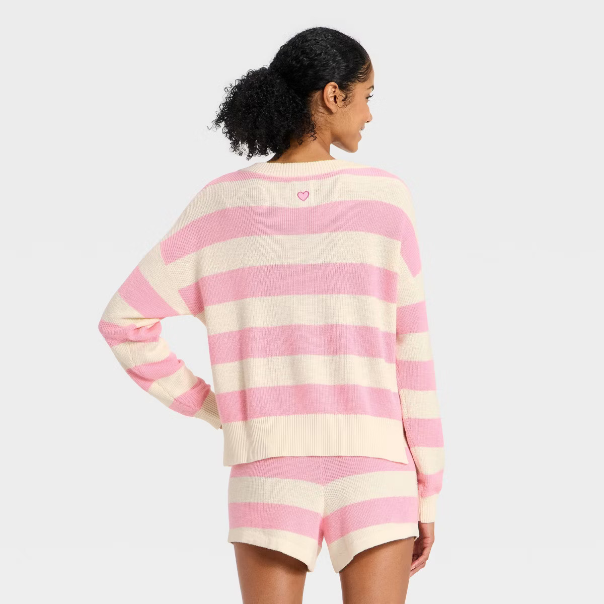 Women's Striped V-Neck Sweater Top - JoyLab™ | Target