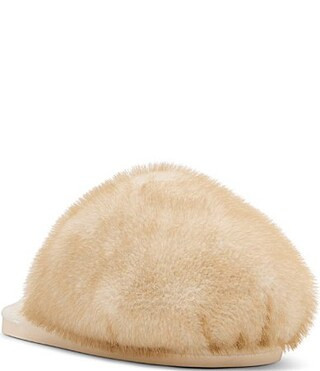 Steve Madden Poof Faux Fur Slippers - 10 | Dillard's