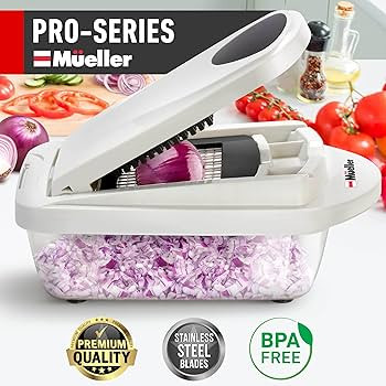Mueller Pro-Series 10-in-1, 8 Blade Vegetable Chopper, Onion Mincer, Cutter, Dicer, Egg Slicer wi... | Amazon (US)