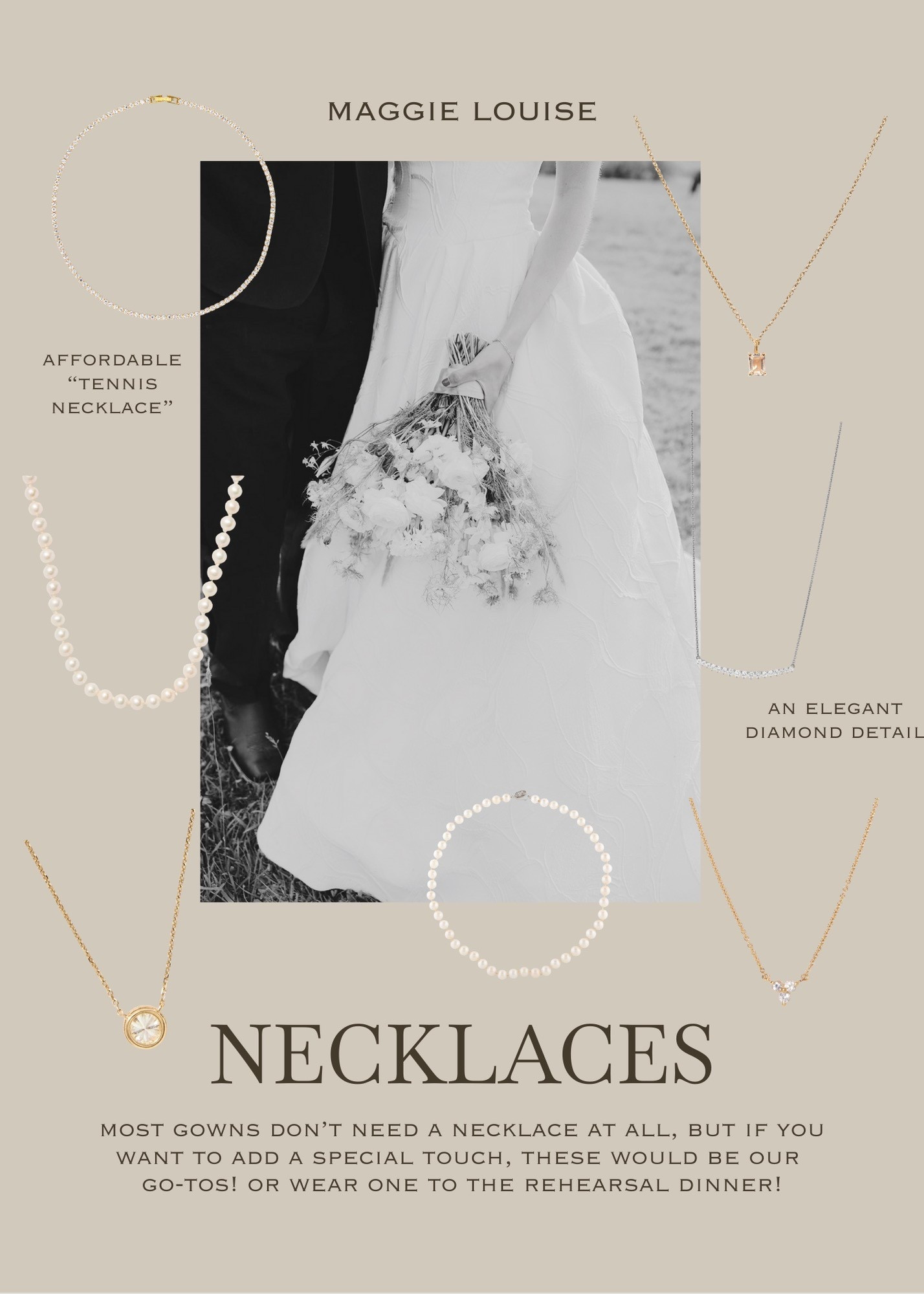 Stunning necklaces to go with your bridal looks!

#LTKBeauty #LTKWedding