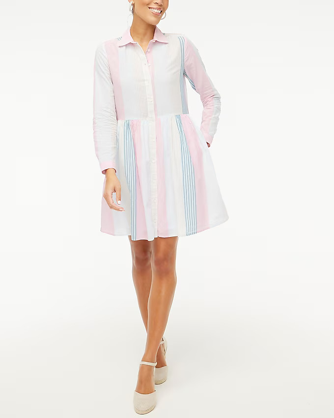 Collared mini shirtdress | J.Crew Factory