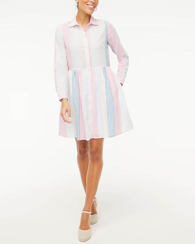 Collared mini shirtdress | J.Crew Factory