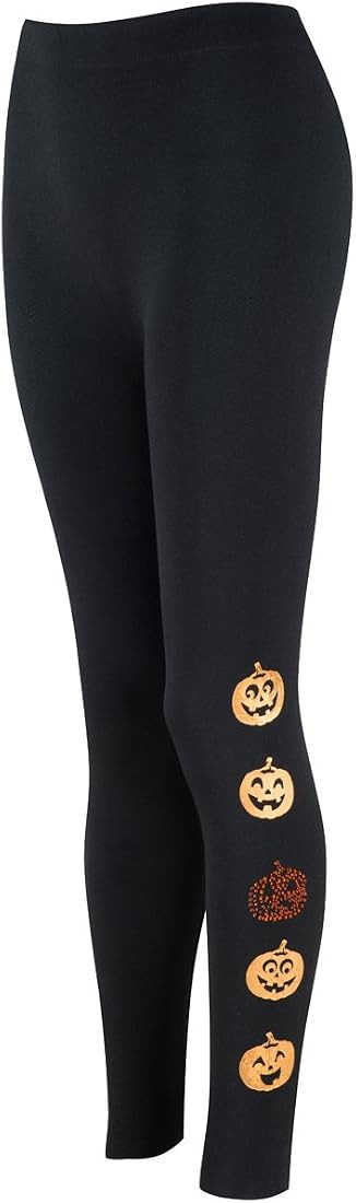 Just Quella Women's Plus Size Halloween Leggings Ultra Soft High Waisted Seamless Leggings | Amazon (US)