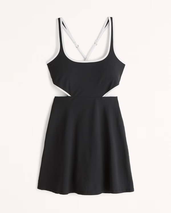 Side Cutout Traveler Mini Dress | Abercrombie & Fitch (US)