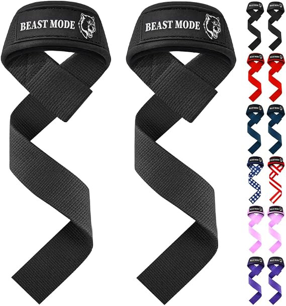 TECEUM Wrist Lifting Straps with Neoprene Padding Support – Heavy Duty Wrist Workout Straps For... | Amazon (US)