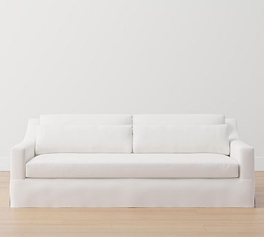 York Slope Arm Deep Seat Slipcovered Sofa | Pottery Barn (US)
