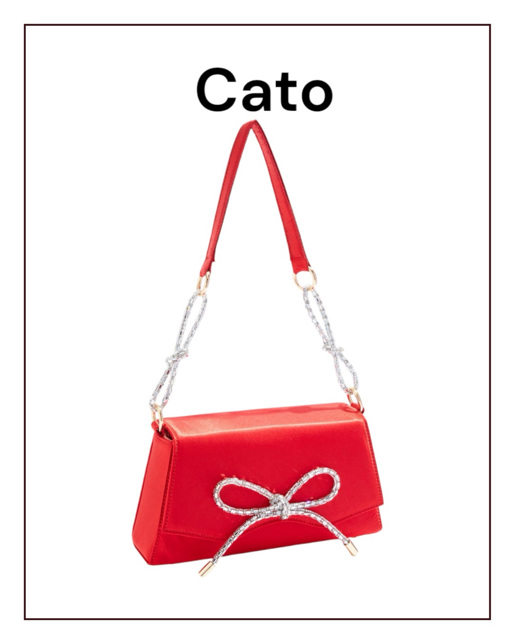 Red handbag with bow for the holidays. 
#redbag

#LTKSeasonal #LTKfindsunder50 #LTKitbag