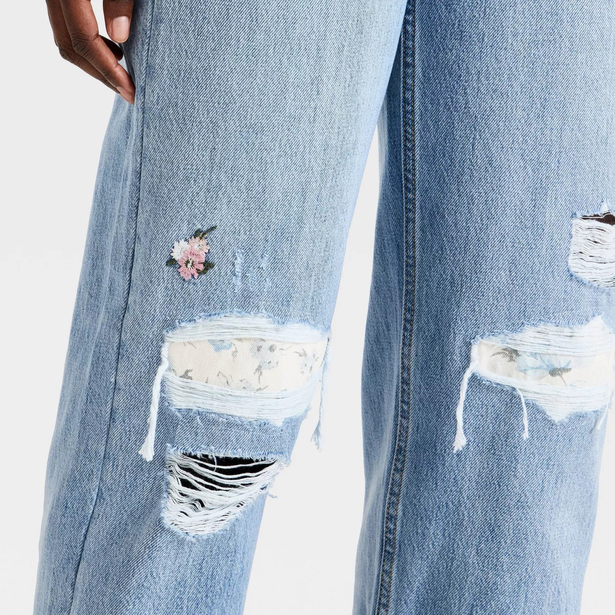 Women's Western Low-Rise Baggy Crafted Jeans - Universal Thread™ Light Wash 4 | Target