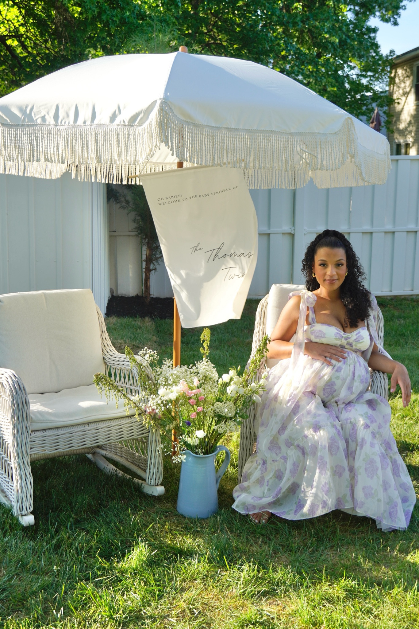 Effortlessly Twin Baby Sprinkle Look ✨
#BabyInBloom 
#BabyShower #BabySprinkle 

#LTKBump #LTKStyleTip #LTKParties
