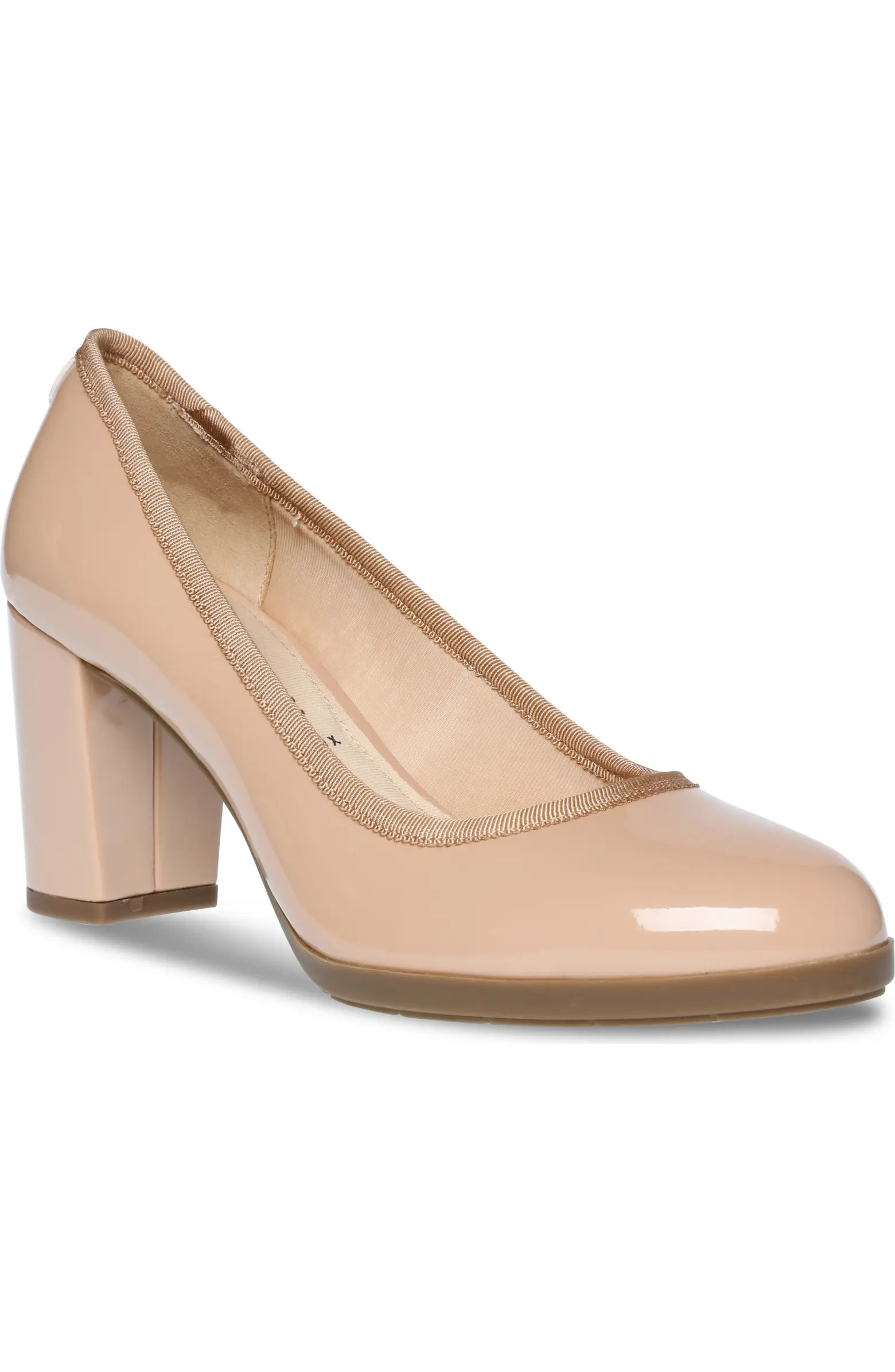 Anne Klein Castana Round Toe Block Heel Pump (Women) | Nordstrom | Nordstrom