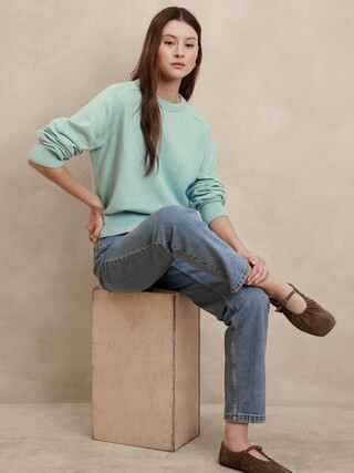 Perfectly Soft Crew-Neck Sweater | Banana Republic Factory