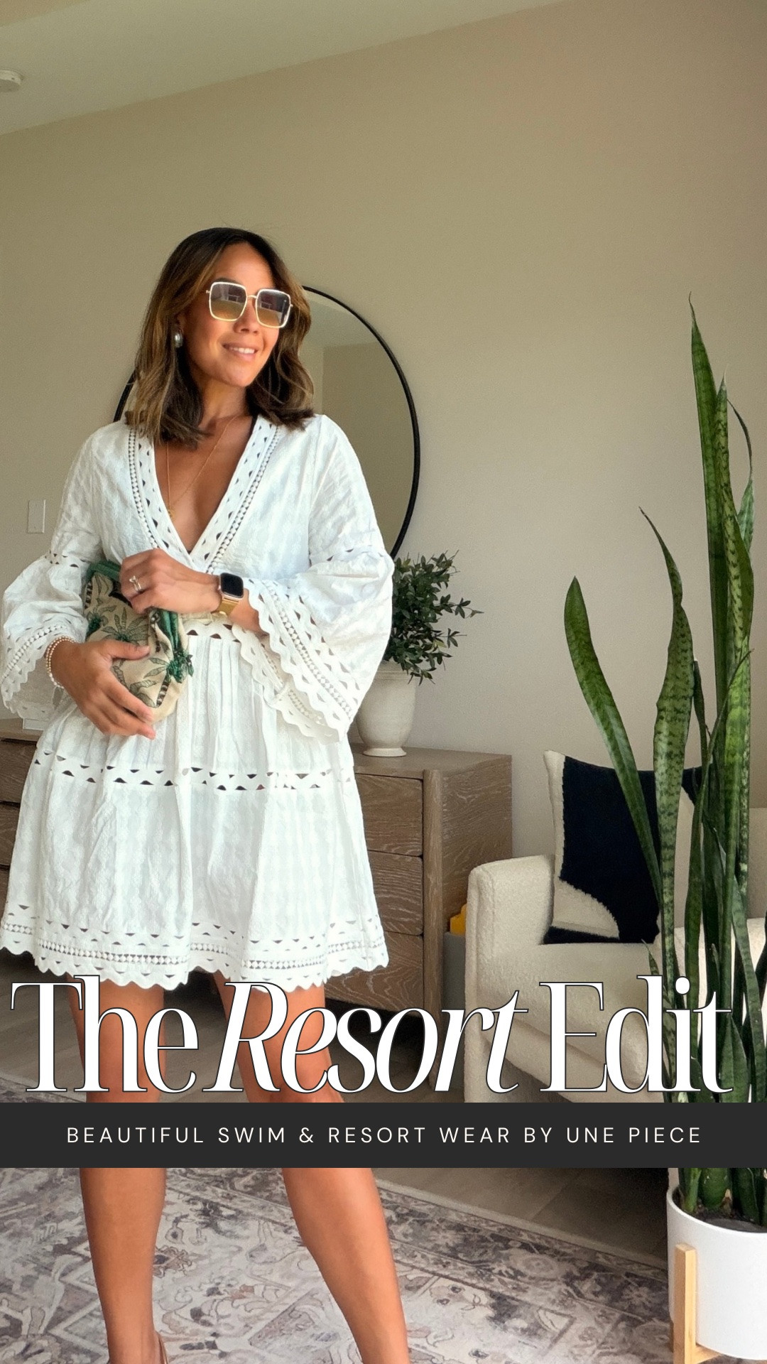 Embroidered Mini Kaftan Dress in white 🤍 the easiest beach-to-bar piece—light, breathable cotton with that relaxed flowy fit that moves with you

The embroidered fabric and ric rac trim give it that polished finish, with a V neckline, flounced sleeves, and tiered skirt that feels effortless but still put together 🤍

Throw it over swim or wear it out to dinner—it holds its own either way ✨

#LTKootd #LTKSwim #LTKTravel