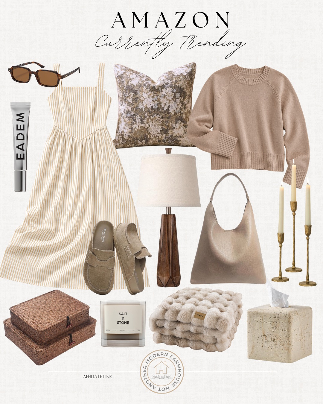 Currently trending on Amazon include fall dress, sunglasses, lip gloss, throw pillow, sweater, candlestick holders, purse, table lamp, mules, decorative boxes, candle, throw blanket, tissue box cover. 

Home decor, fall home, fall outfit, trending home

#LTKvlog #LTKHome #LTKSeasonal