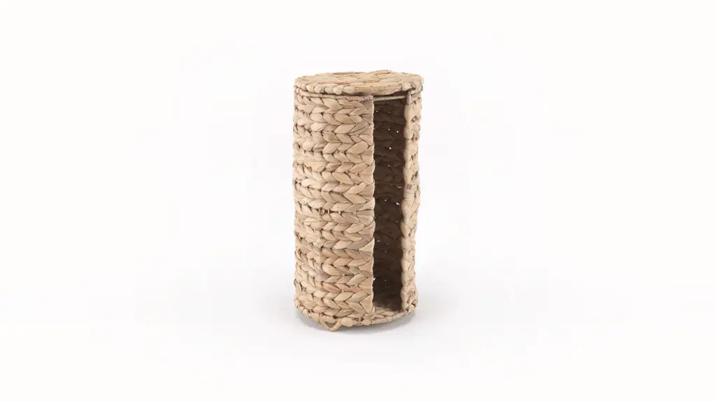 Better Homes & Gardens Floor Standing Toilet Paper Reserve with Lid, Natural Hyacinth | Walmart (US)