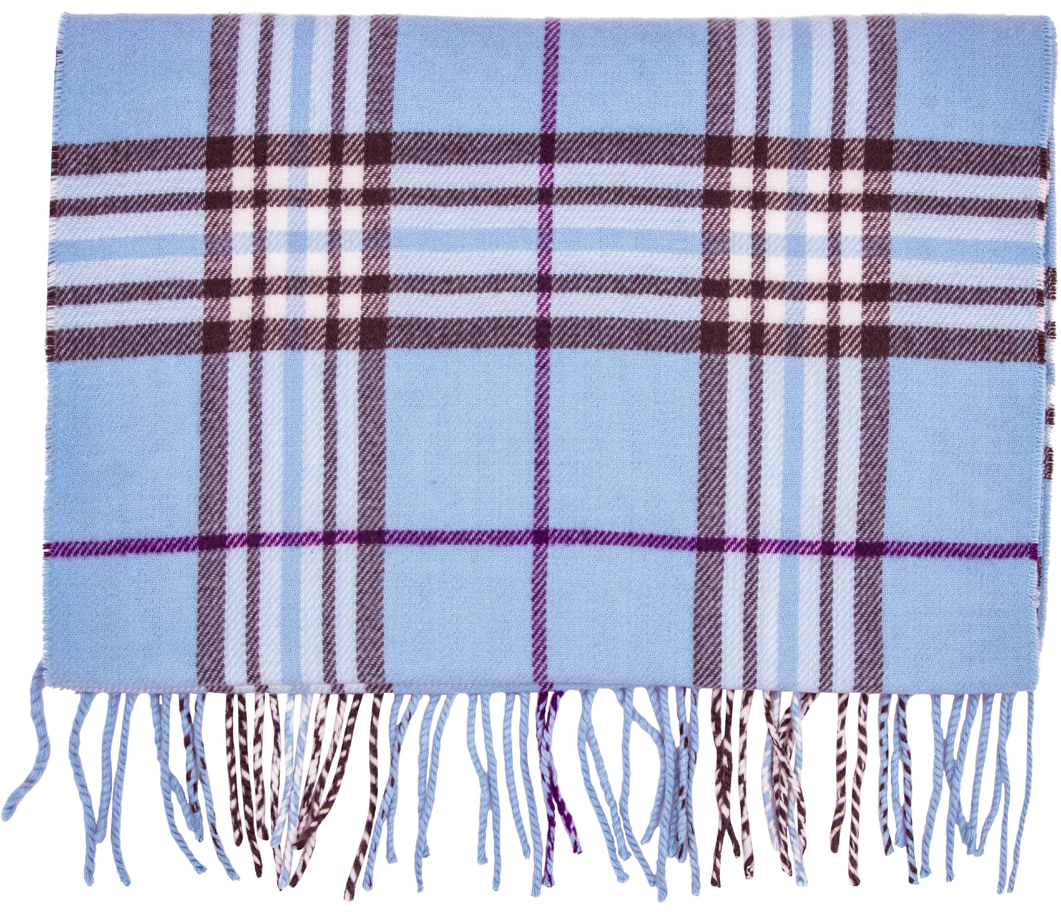 Cashmere Feel New England Plaid Scarf - 100% Acrylic - Super Soft - Blue | Walmart (US)
