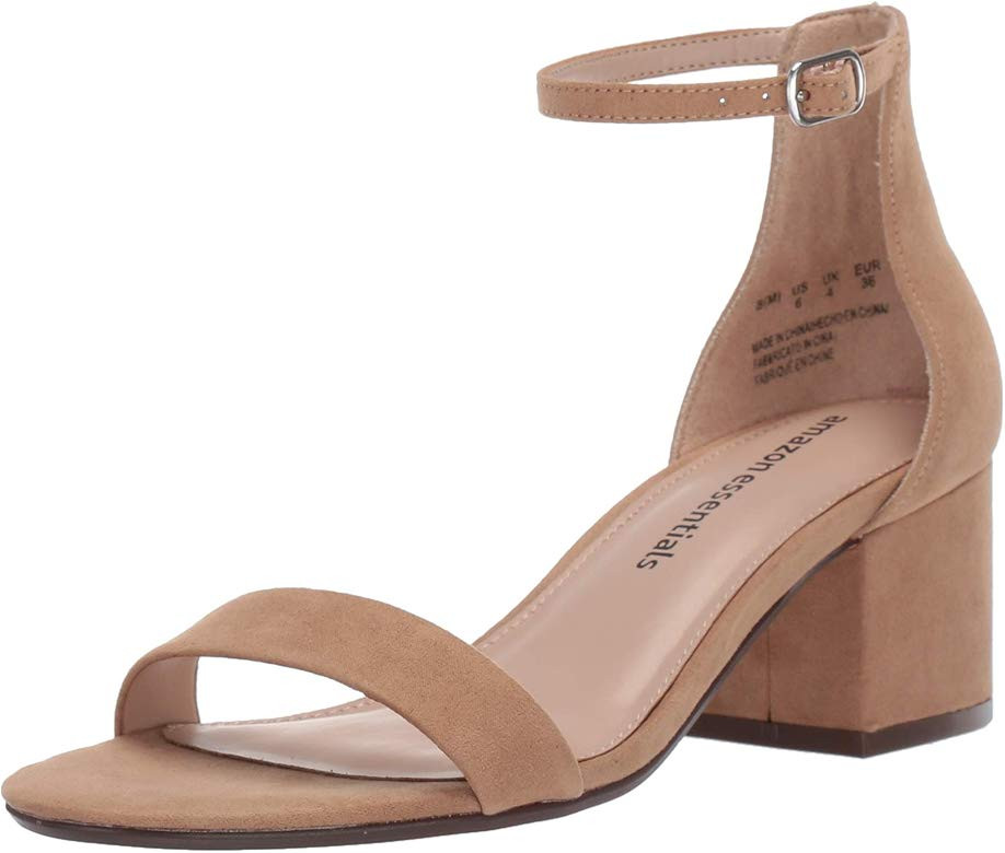 Women's Two Strap Heeled Sandal | Amazon (US)