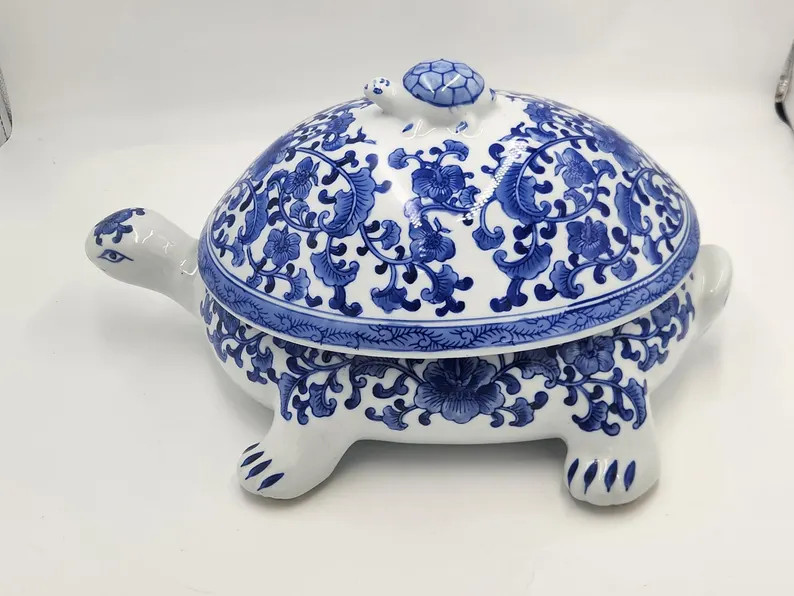 Bombay Company Chinoiserie Turtle Tureen - Etsy | Etsy (Global)