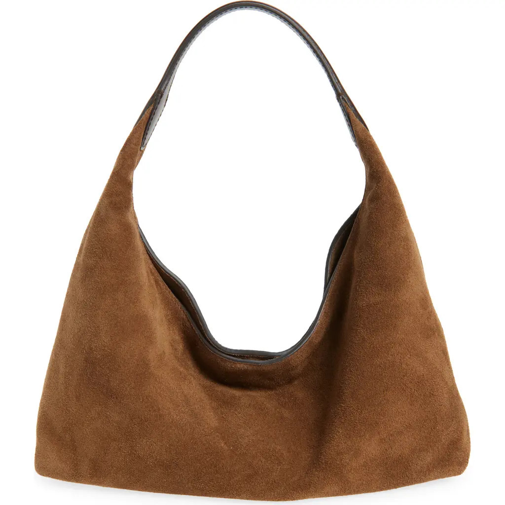 Madewell The Mylie Suede Shoulder Bag in Light Umber Multi at Nordstrom | Nordstrom