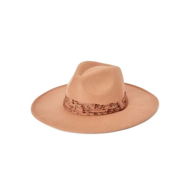 Time And Tru Women’s Printed Band Fedora | Walmart (US)